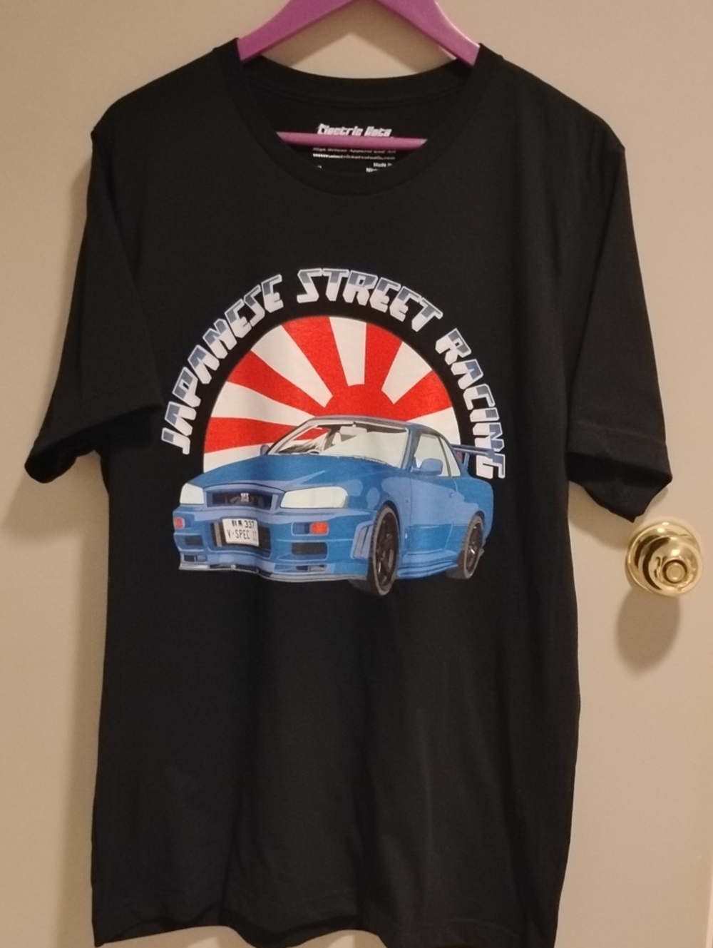 Street Racing Shirt Airbrushed Style by Electric Kats Studio limited edition.